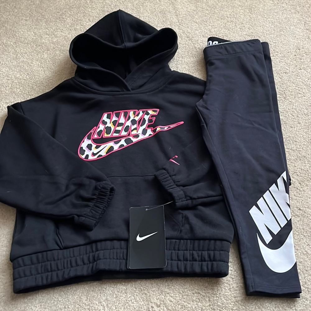 Nike girls hoodie sweatshirt/leggings set